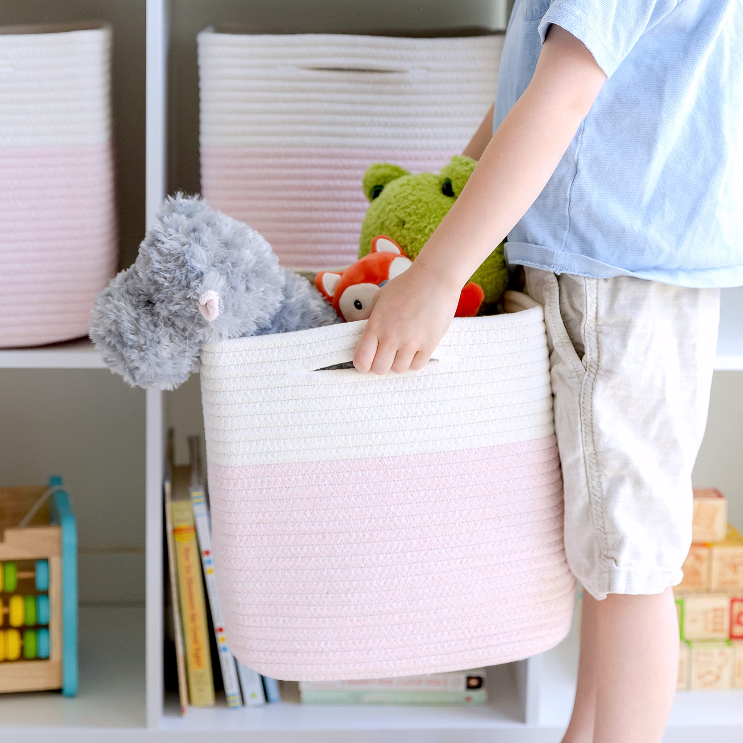 NaturalCozy Storage Cubes are durable and easy to care for.