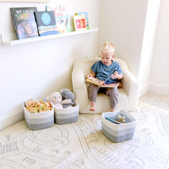 NaturalCozy Storage Cubes cotton-rope material adds natural texture and durability