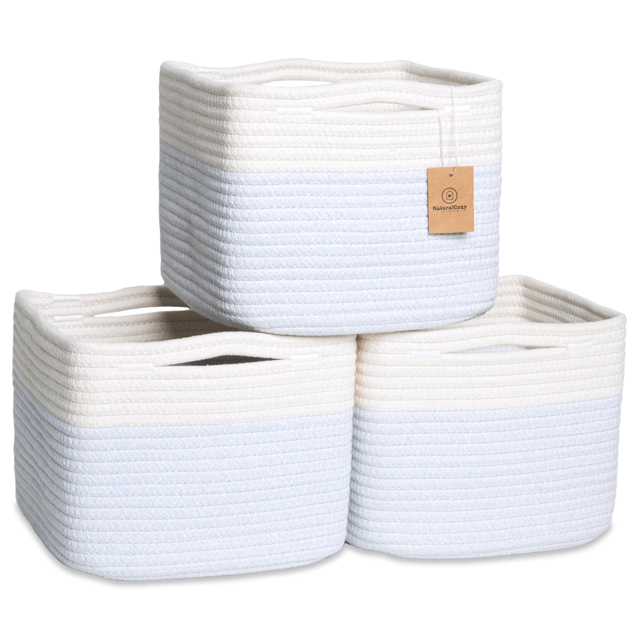 NaturalCozy storage cubes foldable-structure close-up shows maintained shape.