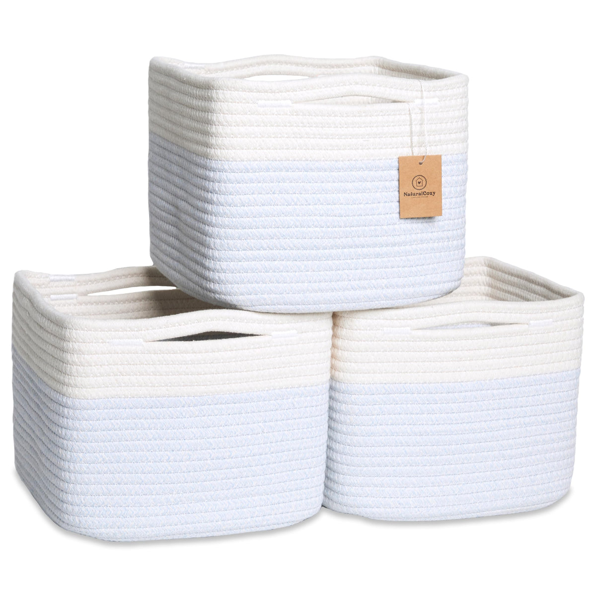 NaturalCozy storage cubes foldable-structure close-up shows maintained shape.