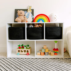 NaturalCozy storage cubes hidden handles highlight easy lifting without visible hardware