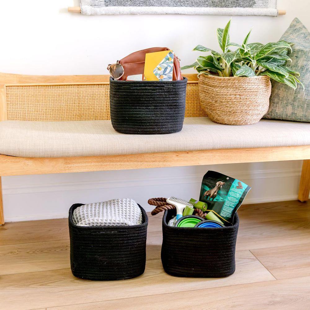 NaturalCozy storage cubes shelf decor pairs with decor for tidy spaces