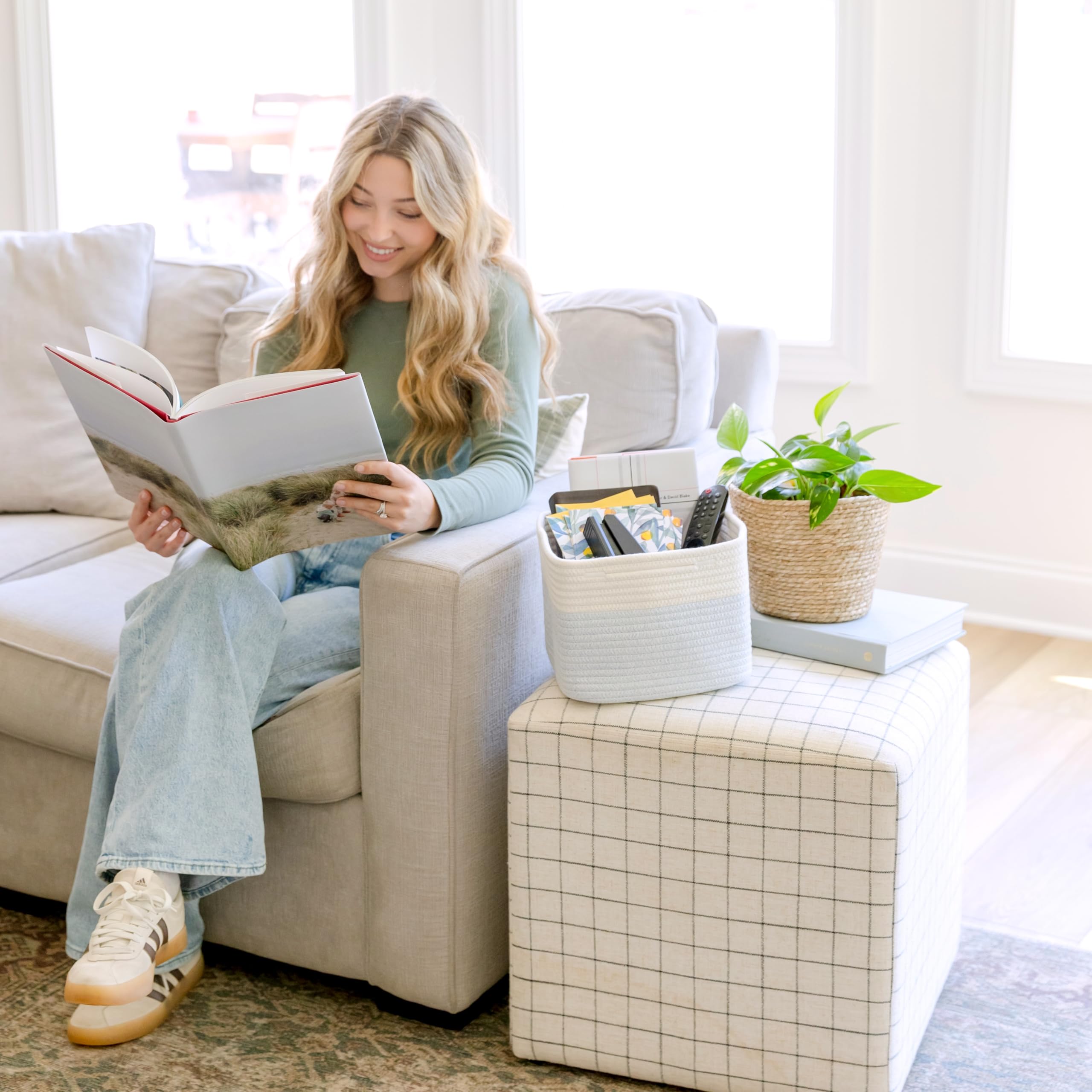 NaturalCozy three-pack setup supports versatile home storage.