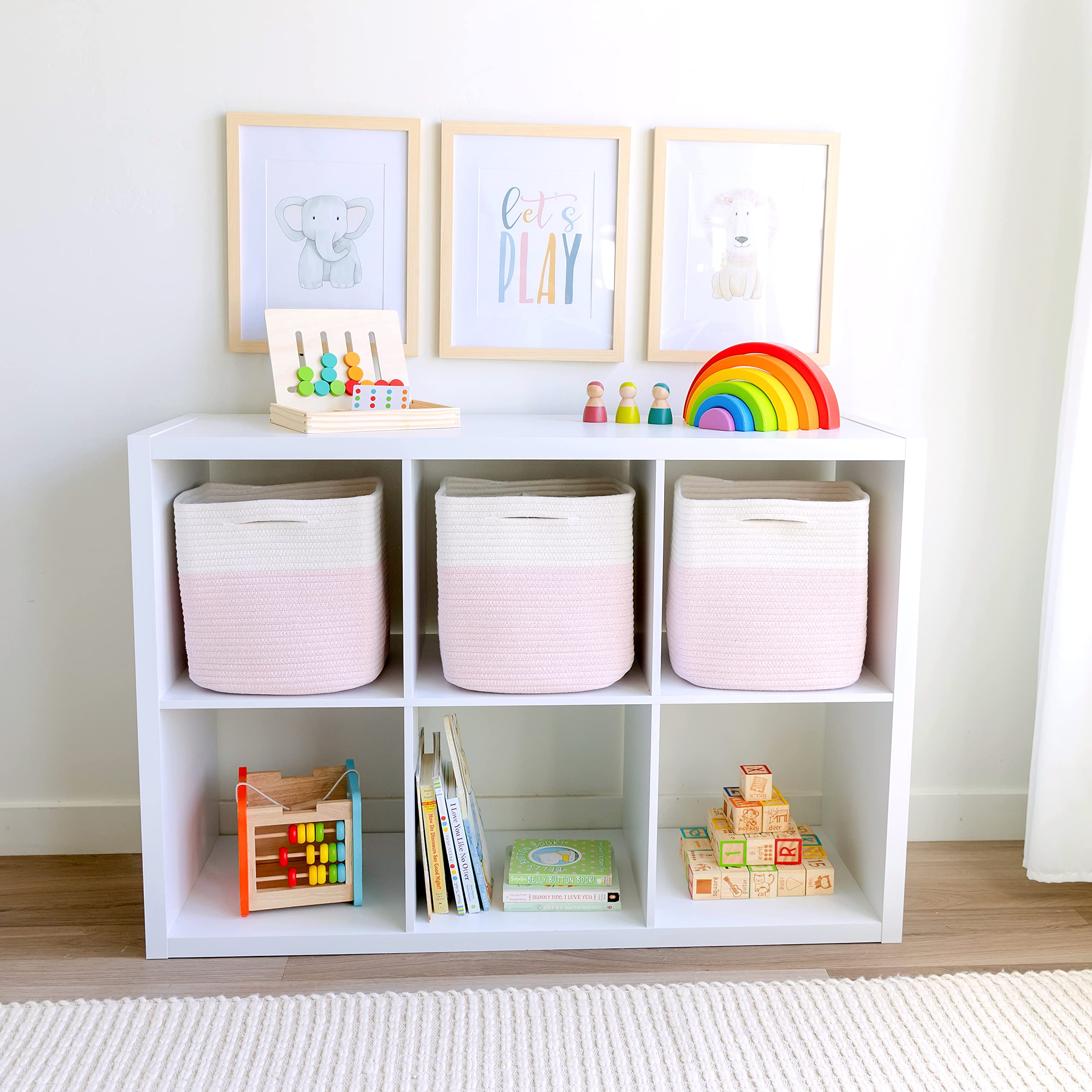 NaturalCozy Storage Cubes 3-pack arrives gift-ready with leaf branding.