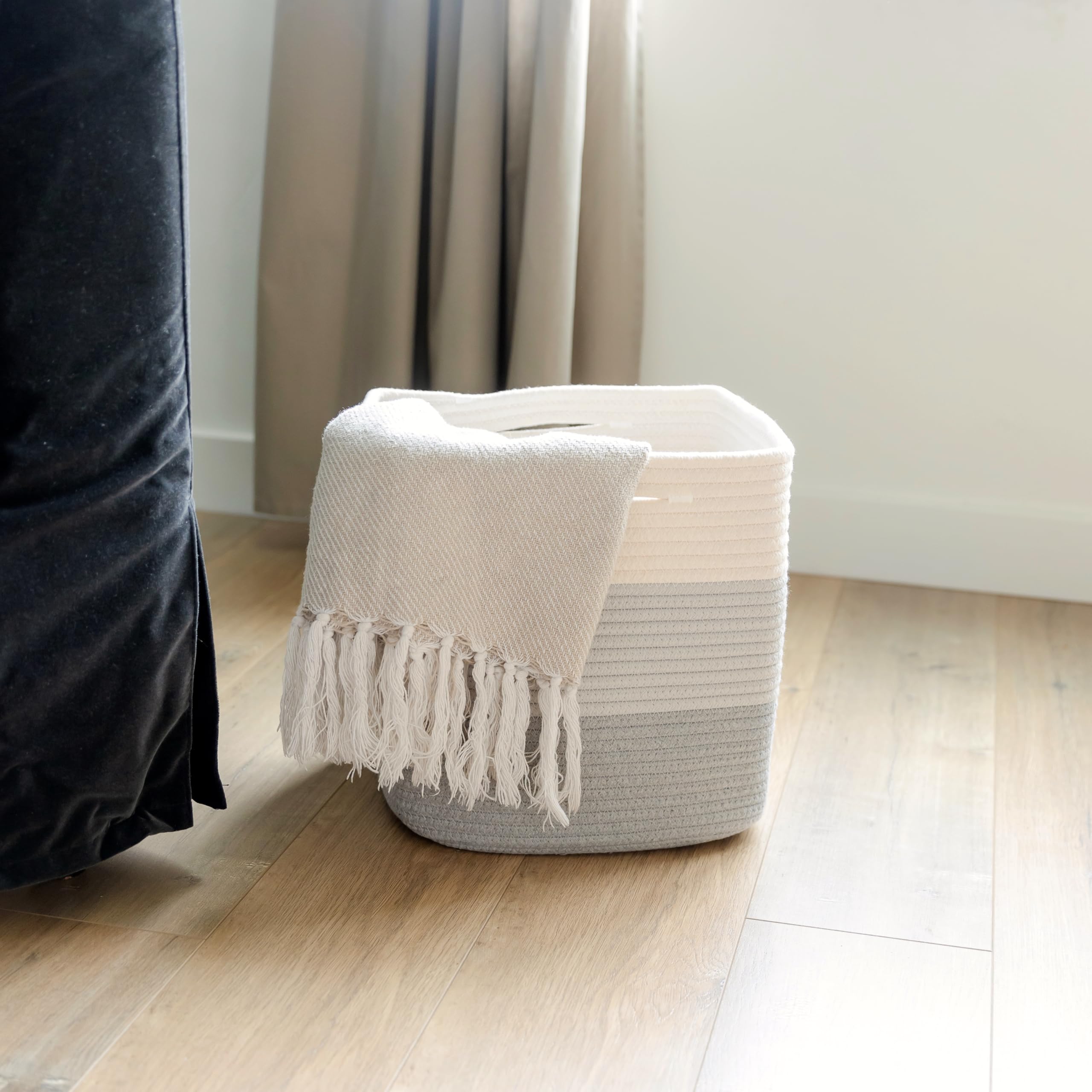 NaturalCozy storage bonus: more space than round bins.