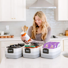 NaturalCozy three-pack offers versatile storage across nursery, bathroom, and closet.