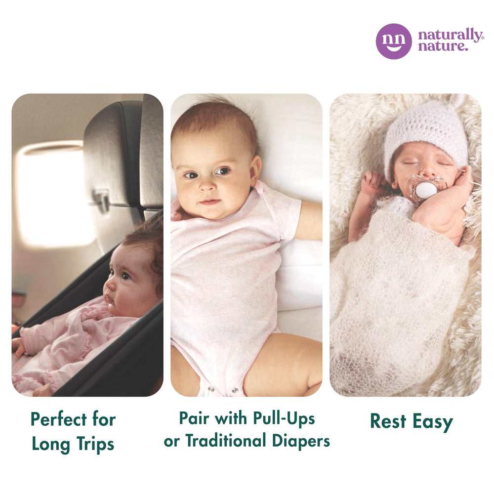 Naturally Nature baby sleep-wellness — helps keep baby dry and comfortable at bedtime