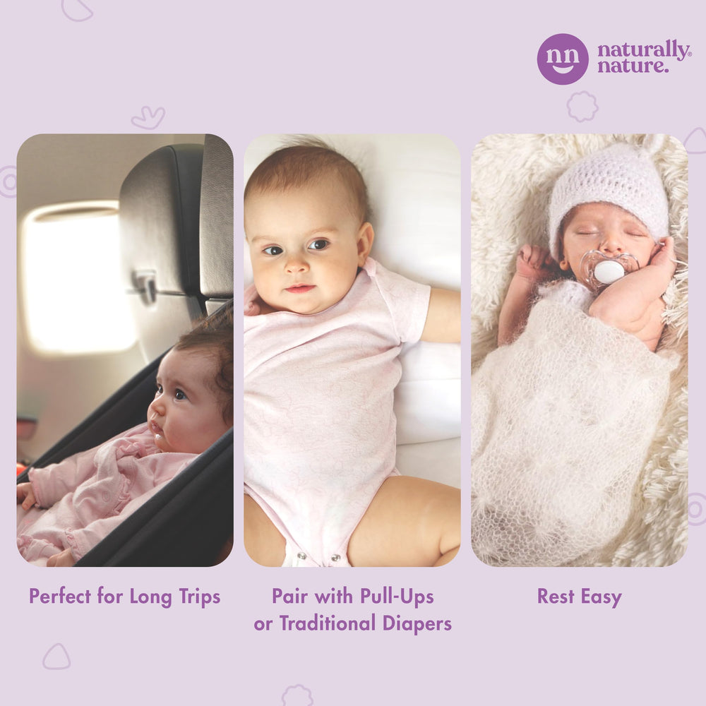Naturally Nature overnight pad demonstrates 50 percent higher absorbency for dry mornings