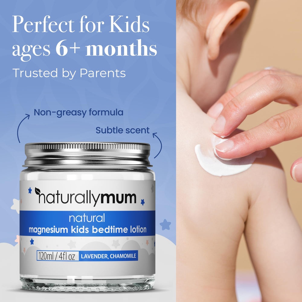 NaturallyMum magnesium lotion uk-made badge signals handmade quality.