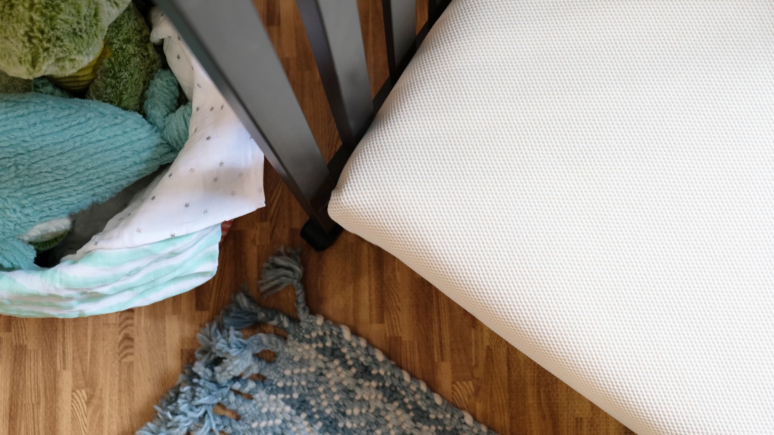 Naturepedic Organic Mini Crib Mattress easy-clean design reduces mess buildup