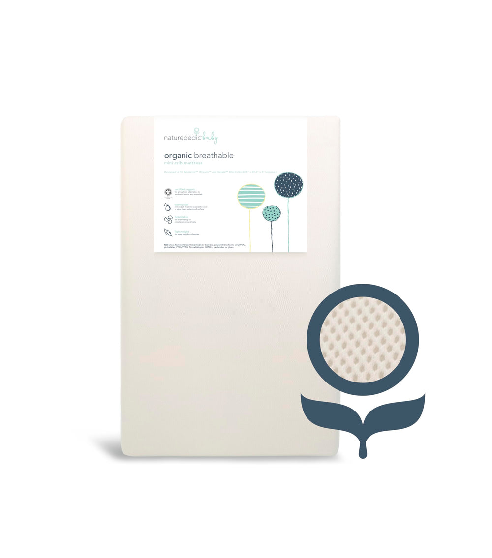 Naturepedic Organic Mini Crib Mattress proudly made in the USA