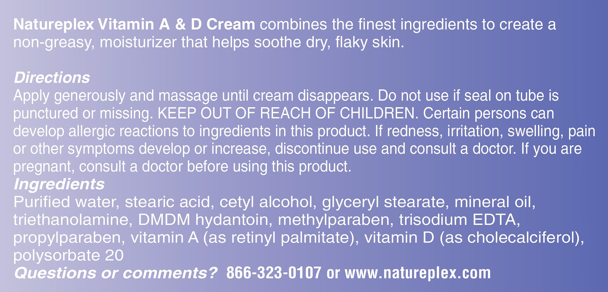 Natureplex A&D Cream being applied by caregiver in home use