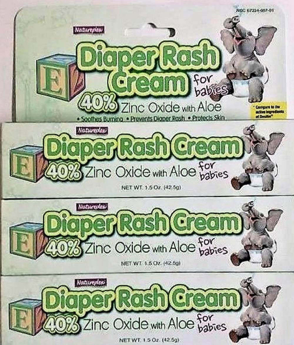 Natureplex diaper rash cream 3-pack tub close-up for soothing skin protection