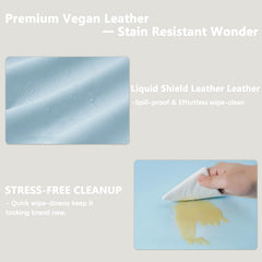 Navari vegan leather cover waterproof protects against leaks spills and moisture