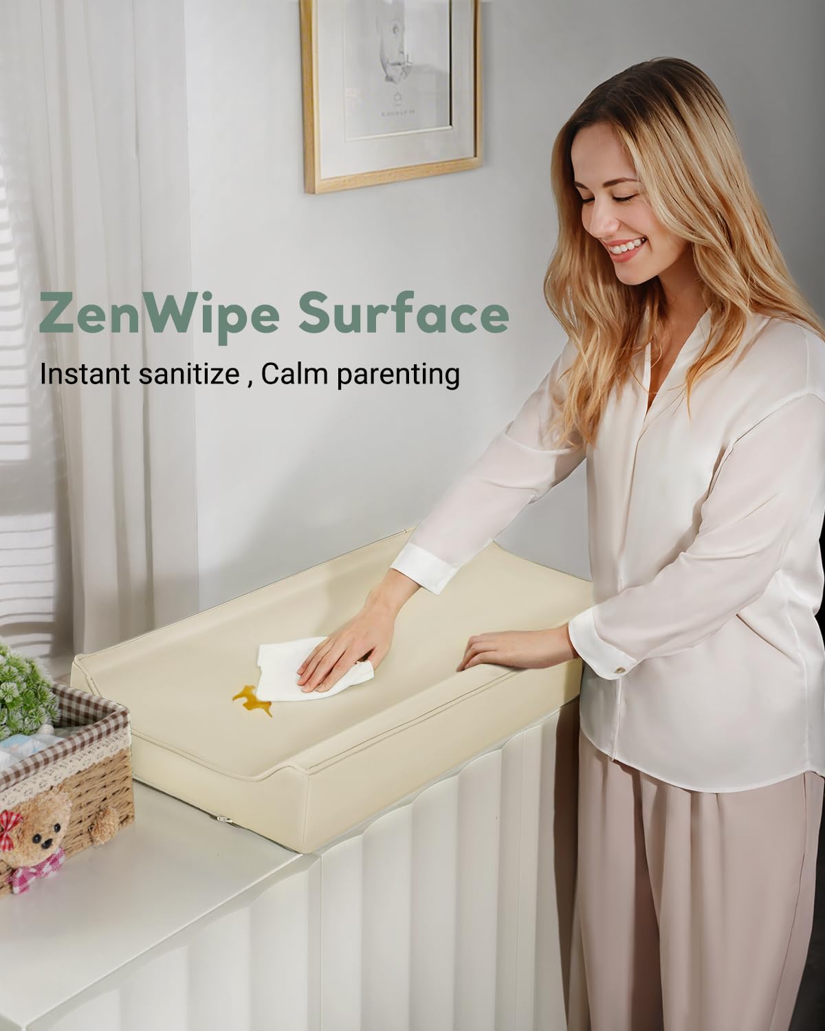 Navari portable folding changing pad, perfect for travel and on-the-go diaper care.