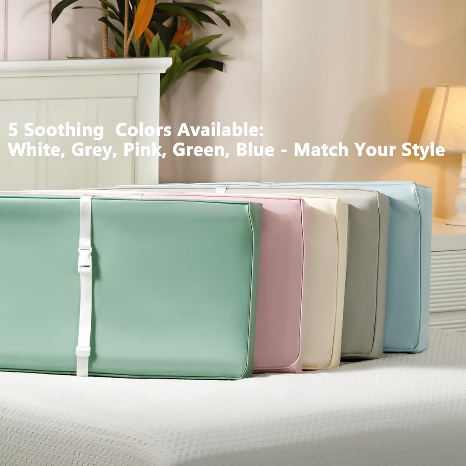 Navari portable blue changing pad cover is travel-friendly and quick to set up.