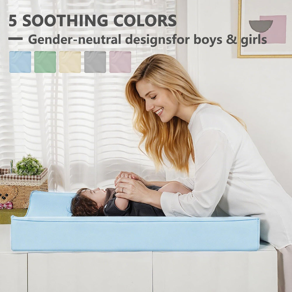 Navari vegan leather cover fits standard 31x16 changing pads for nursery versatility