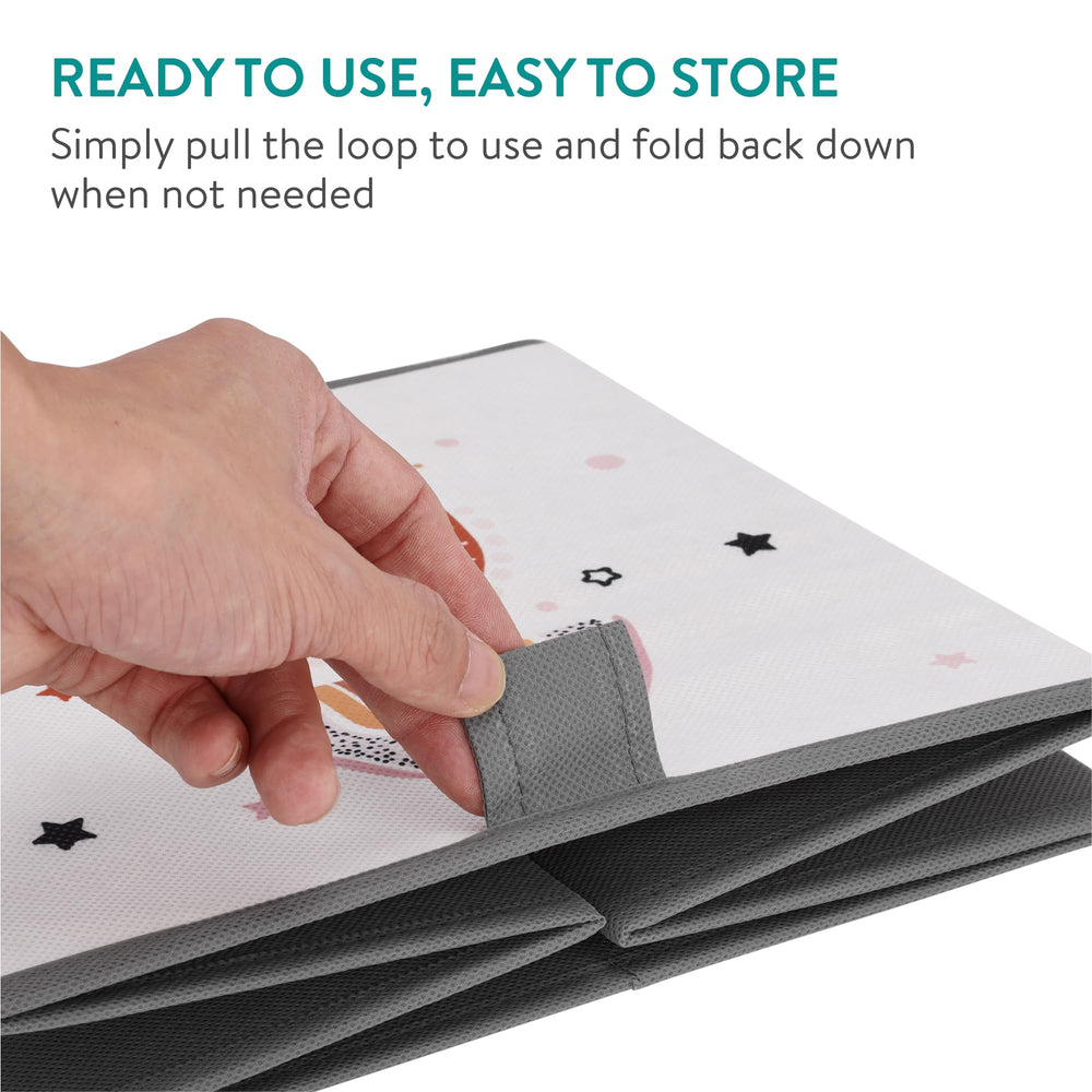 Navaris Kids Storage Cubes on the floor support playroom cleanup.