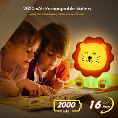 Nawchedo Lion Night Light uses soft silicone texture safe for squishing.