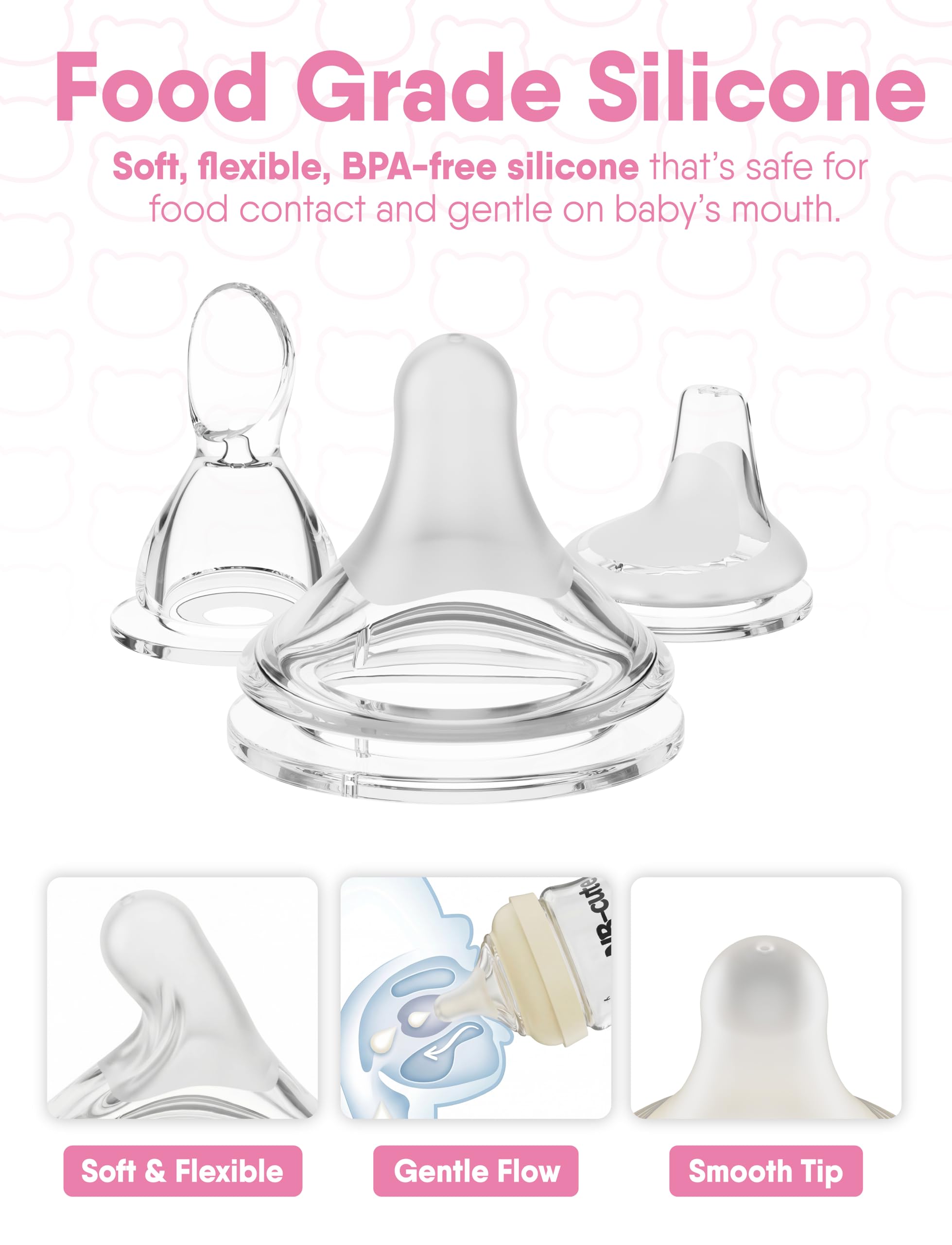 NB-cute baby feeding kit covers 0-9 months with easy transitions.