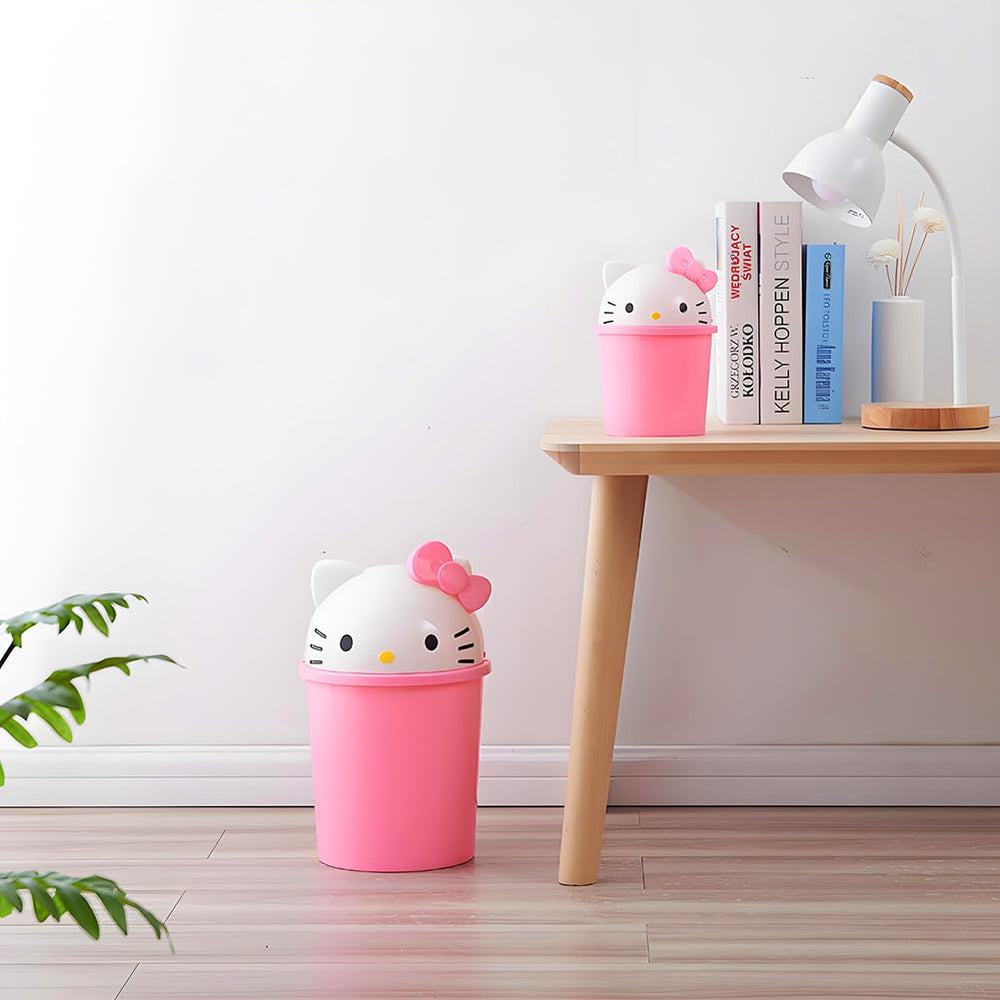 NBHUZEHUA small bedroom trash bin helps keep play area tidy.