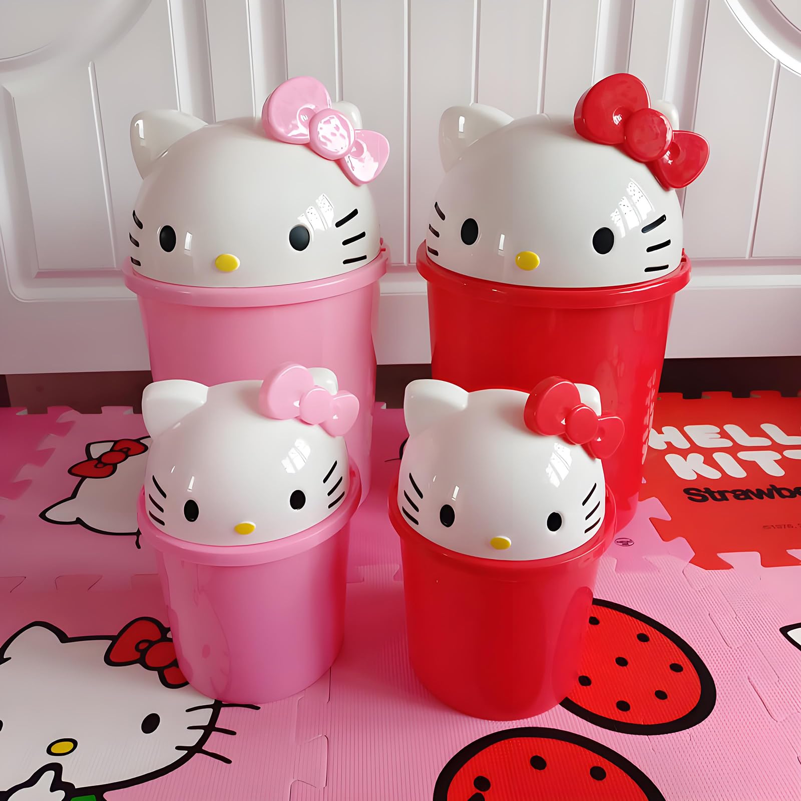 NBHUZEHUA girls room bin fits on a dresser or shelf.