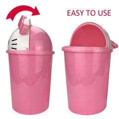 NBHUZEHUA pink kids trash can enhances girl room decor while reducing clutter.