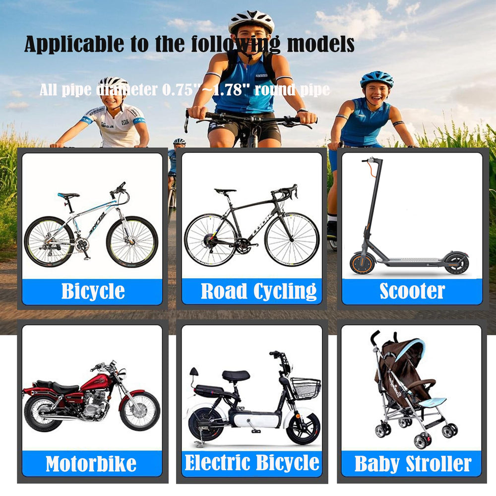 NCGDPZY versatile use on bikes, strollers, wheelchairs, walkers, and scooters.