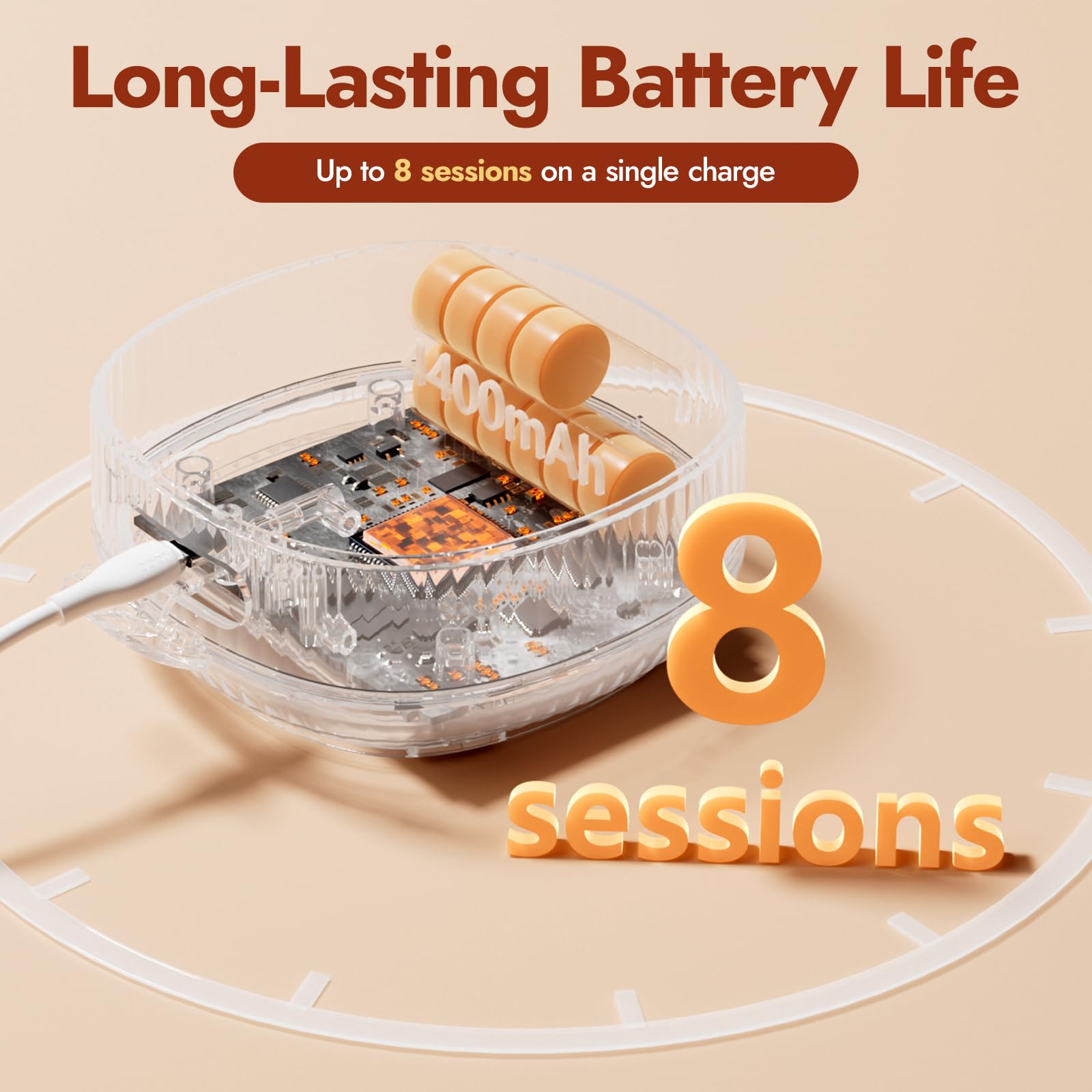 NCVI rechargeable battery and LED display enable pumping anywhere