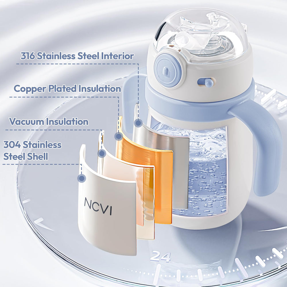 NCVI adjustable shoulder strap for convenient outdoor sipping and hands-free carrying.