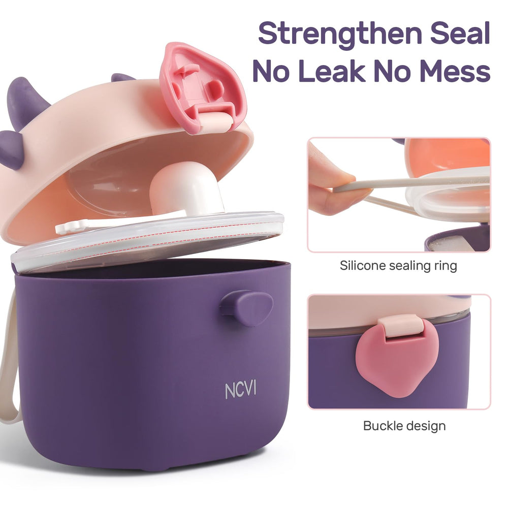 NCVI transparent travel box shows remaining powder at a glance.