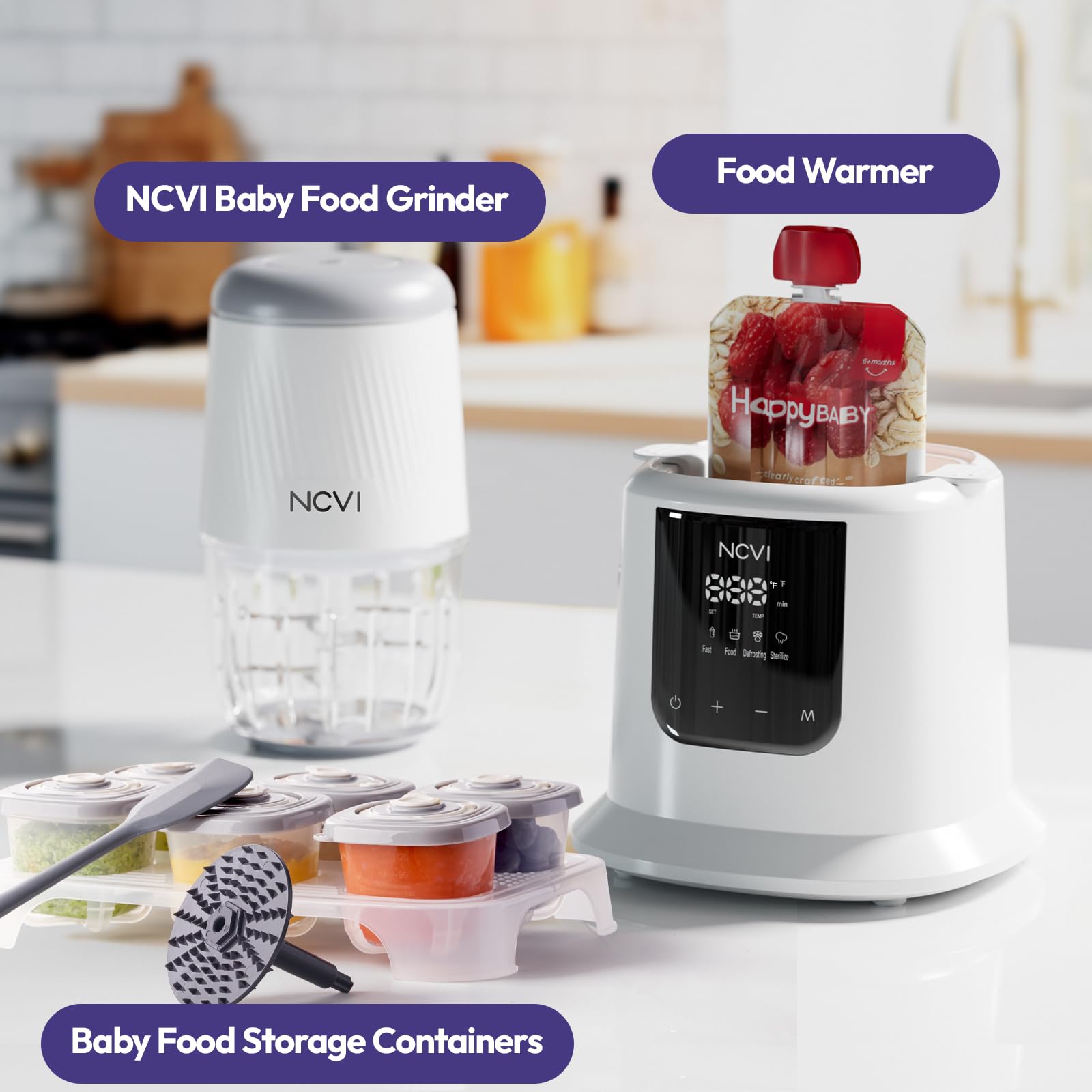 NCVI Baby Milk Warmer auto-off safety reduces dry-burning risk