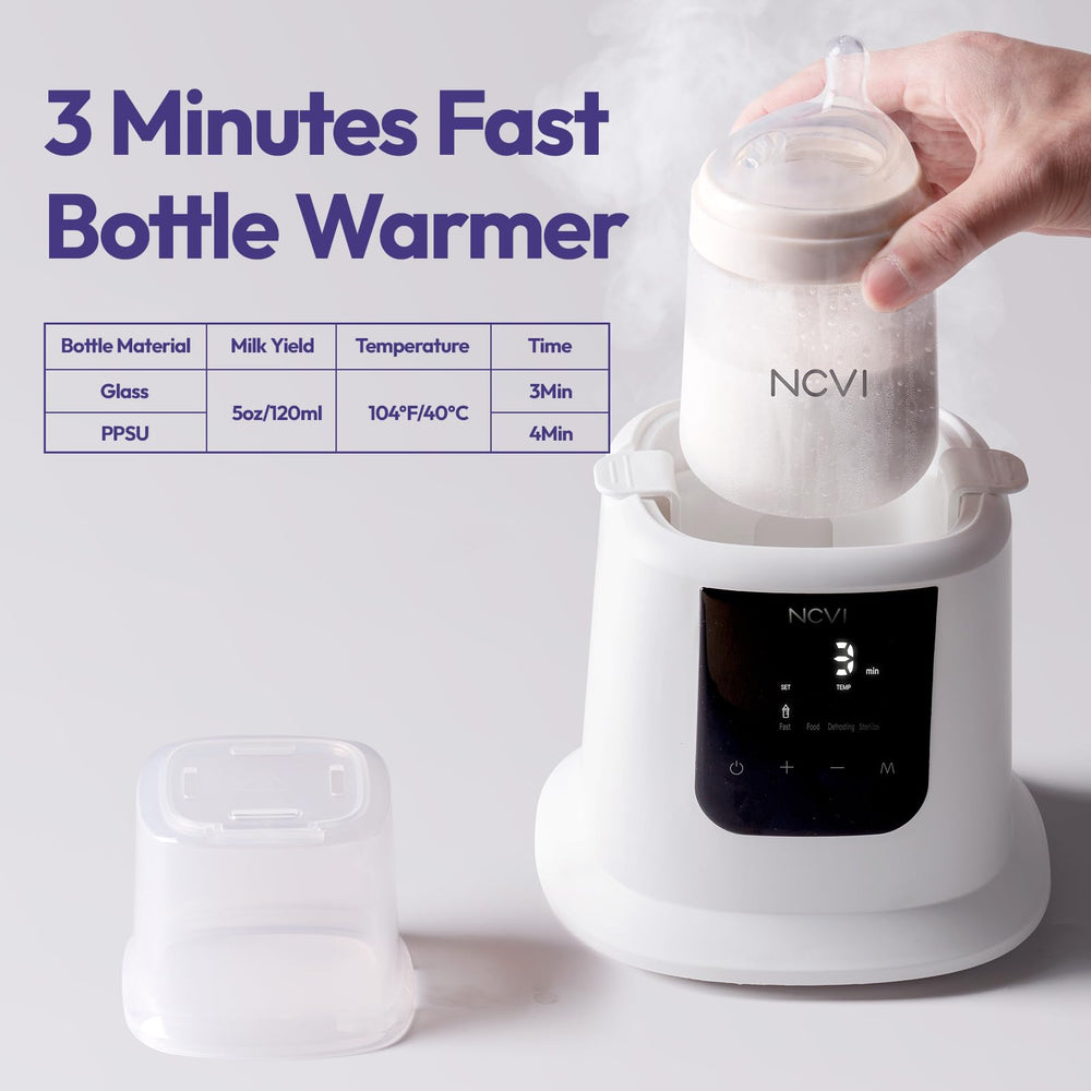 NCVI Baby Milk Warmer top panel with user-friendly controls