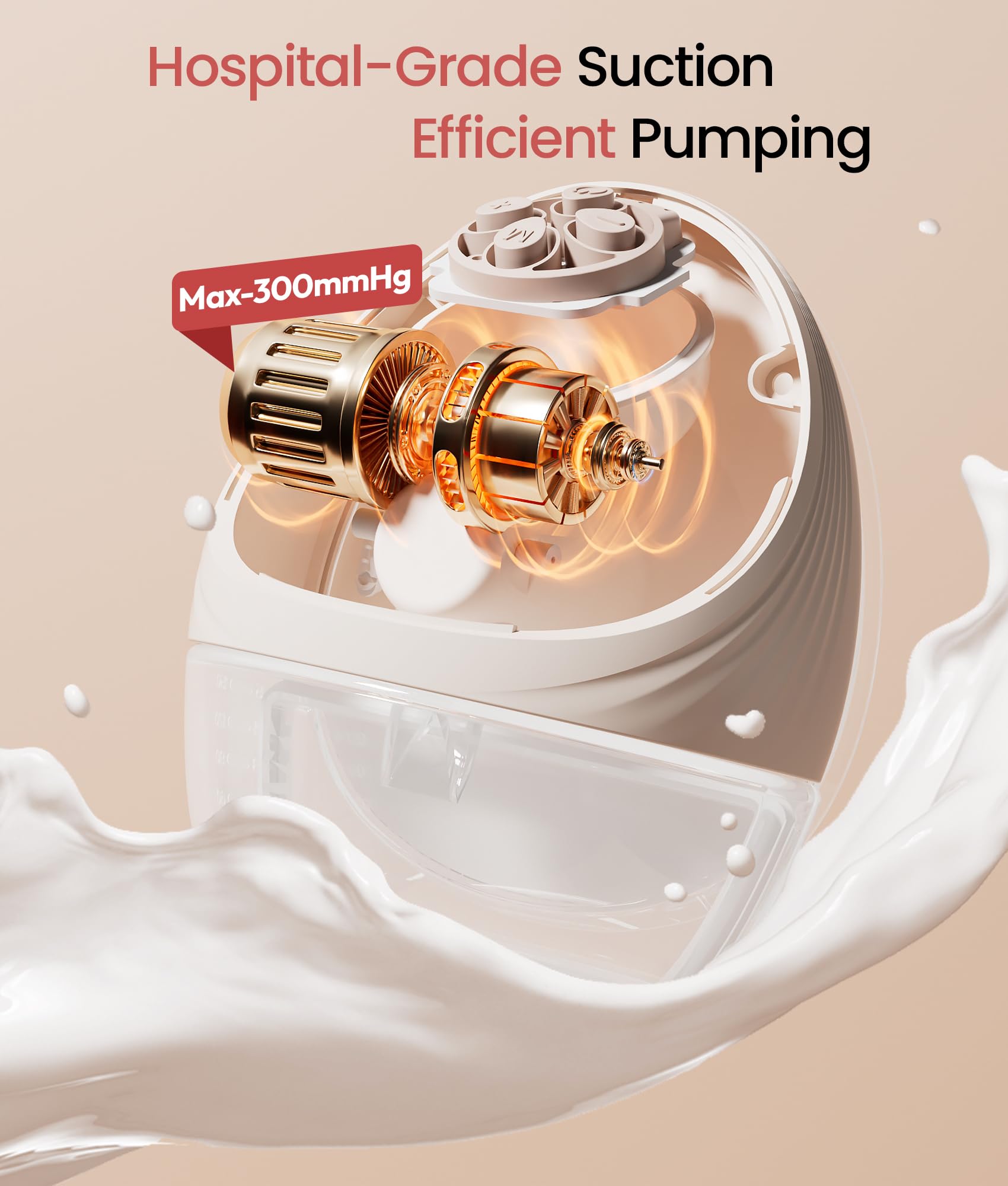NCVI pump control with 4 modes and 9 levels for customizable sessions