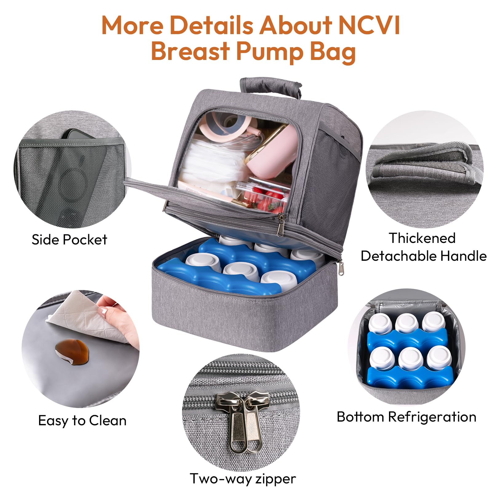 NCVI durable polyester outer shell resists wear and scratches.