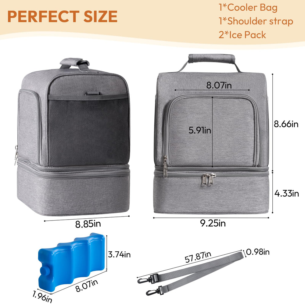 NCVI removable straps and luggage compatibility simplify travel.