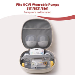 NCVI beige breast pump case offers discreet professional look for commute and work