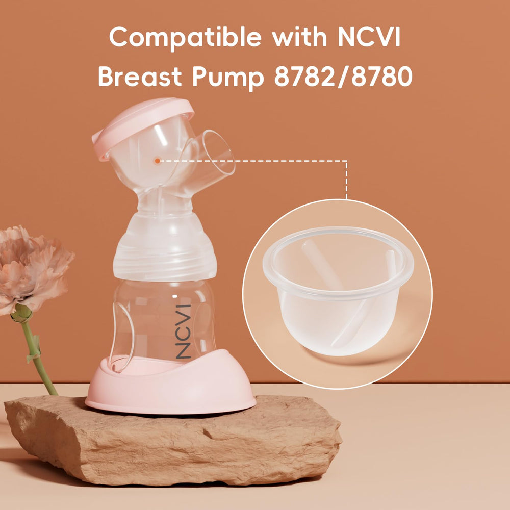 NCVI breast pump diaphragm assembly on shield connector for easy installation and fit.