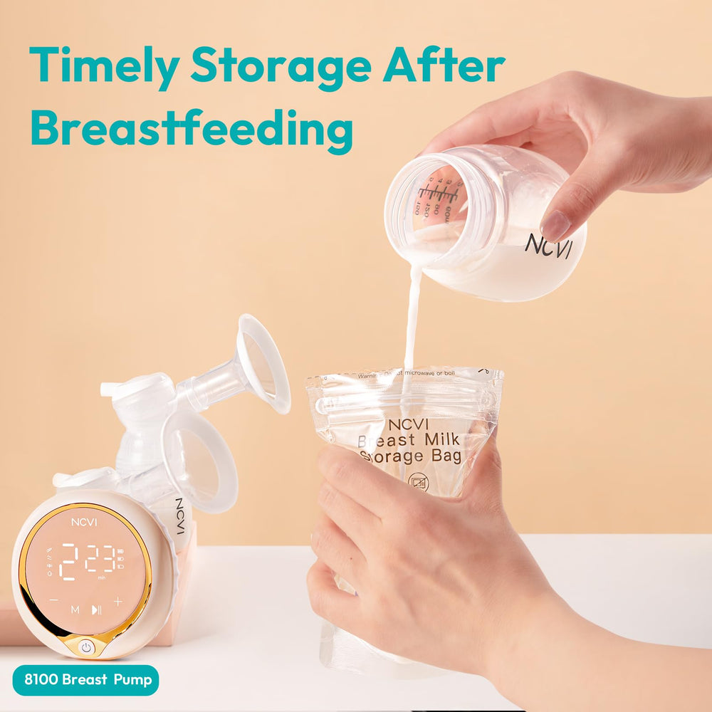 NCVI temp-sensing bag helps verify warming readiness of milk.