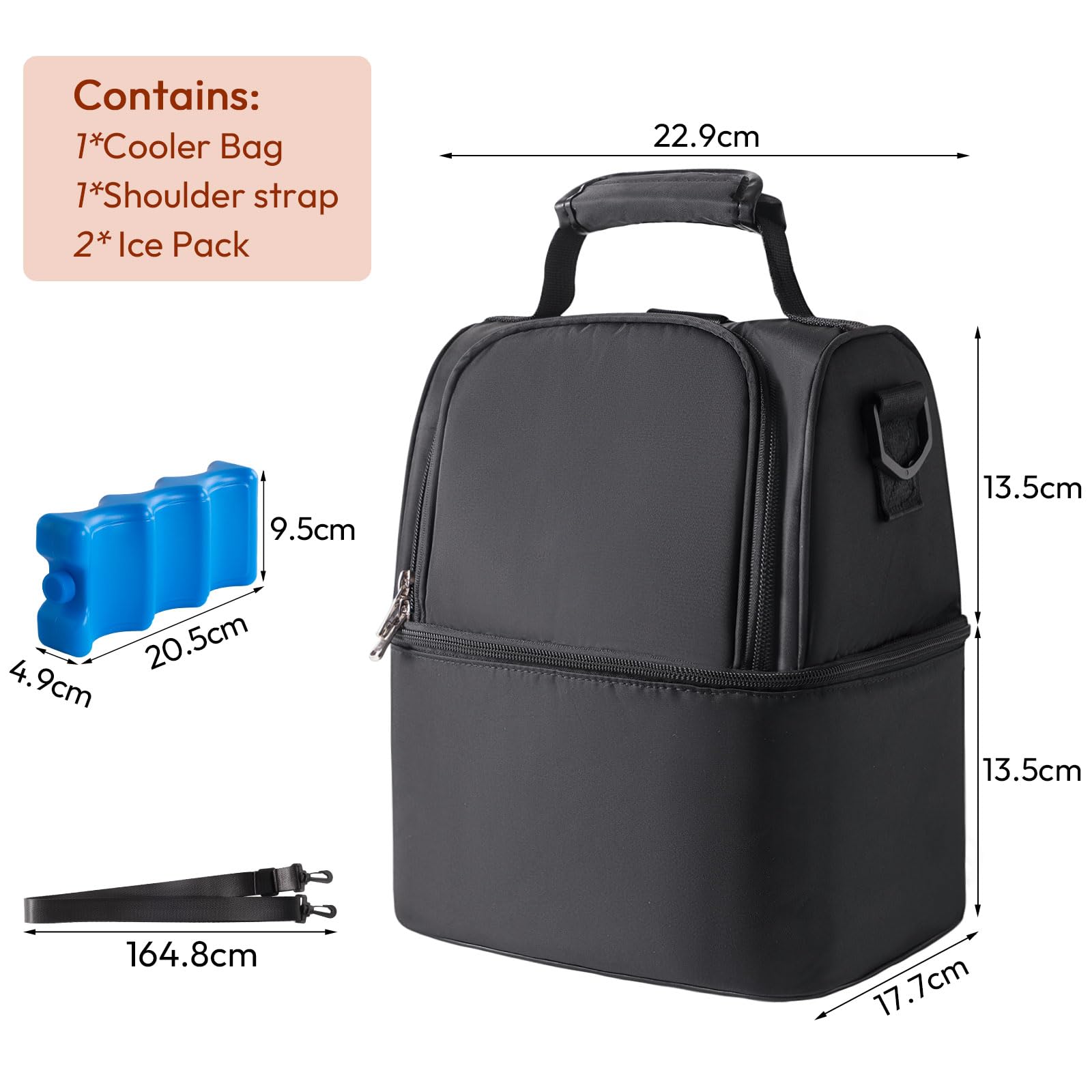 NCVI Insulated cooler bag is waterproof and easy to clean after outings