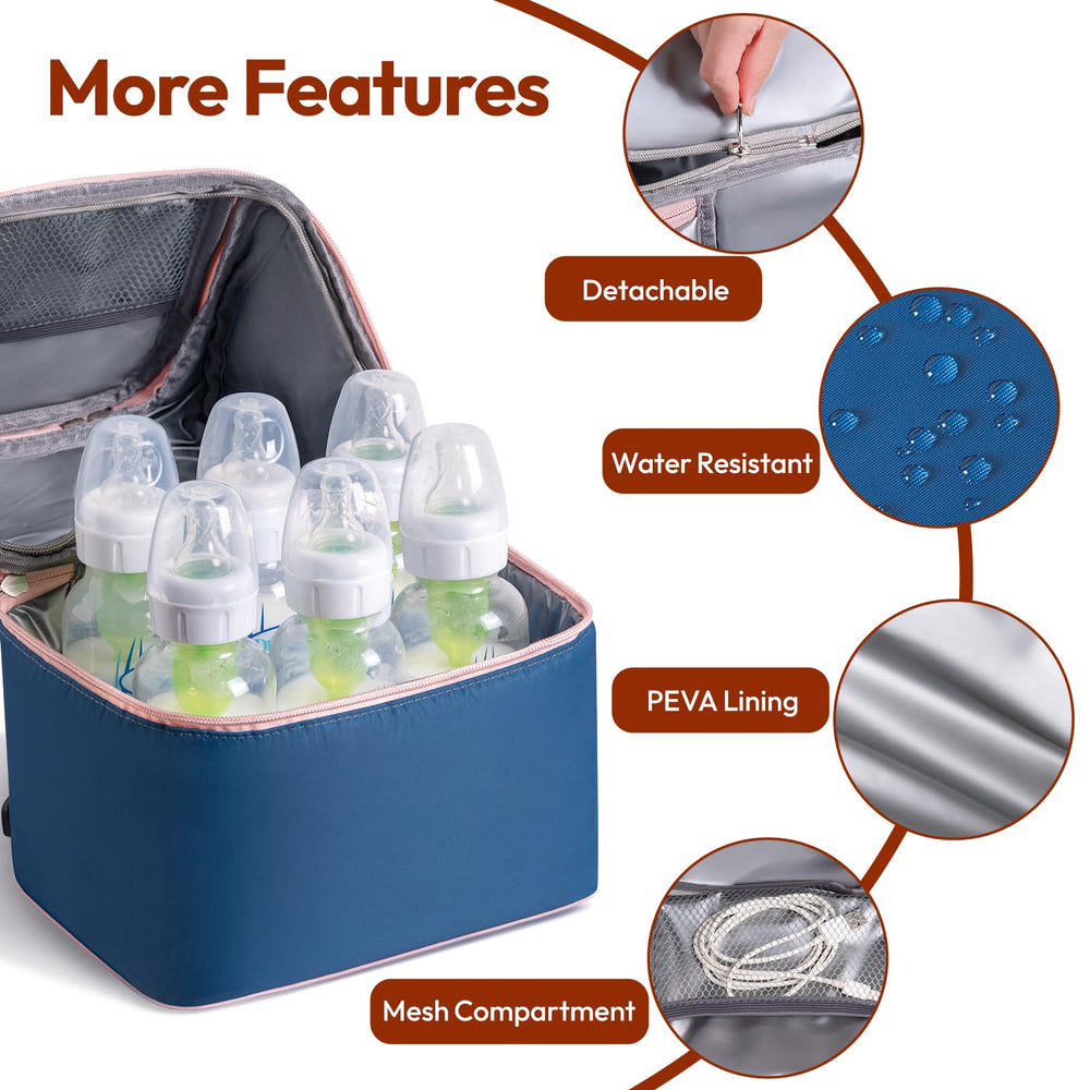 NCVI bag with adjustable strap can be worn as backpack or shoulder bag.