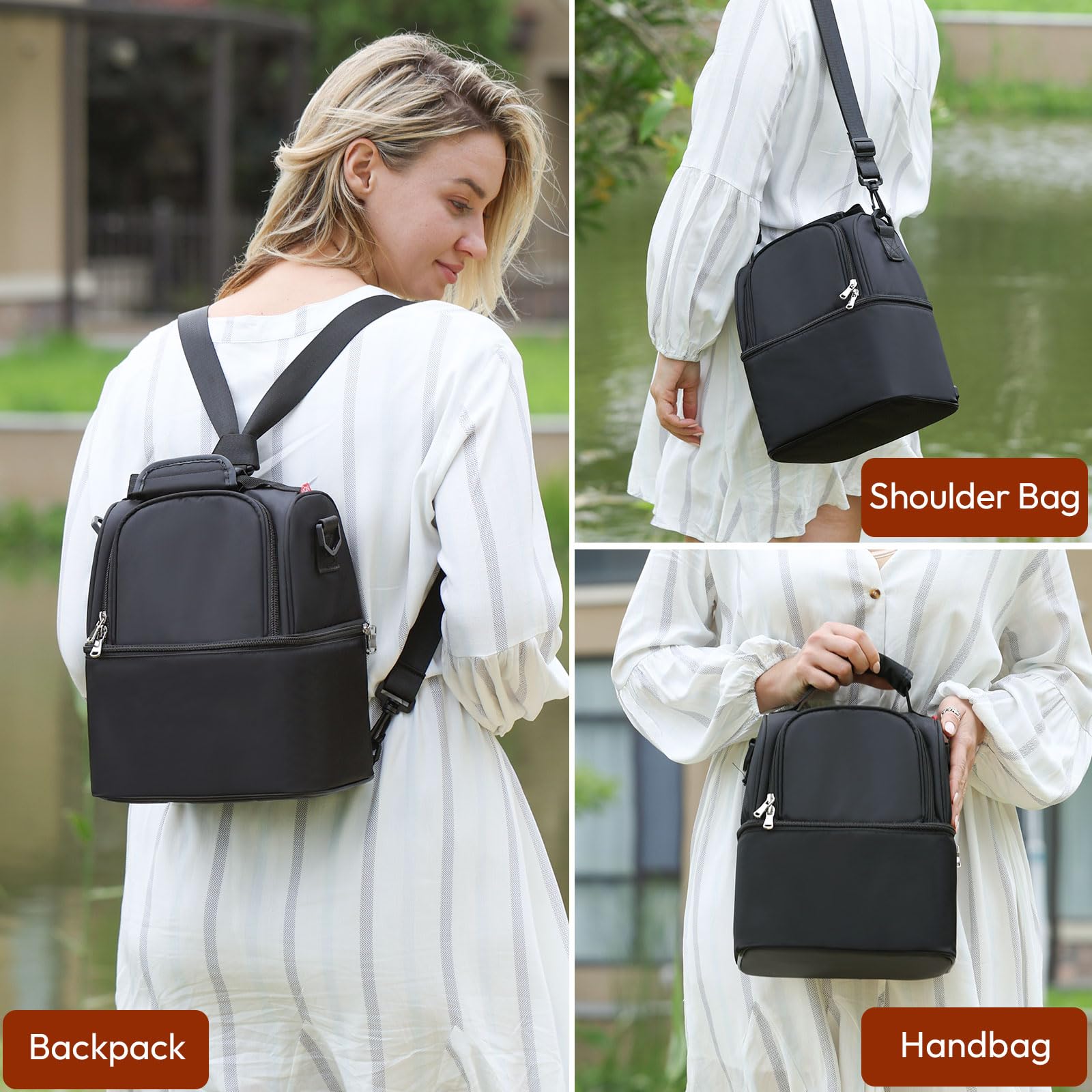 NCVI Bag fits most pumps and bottles for flexible organization