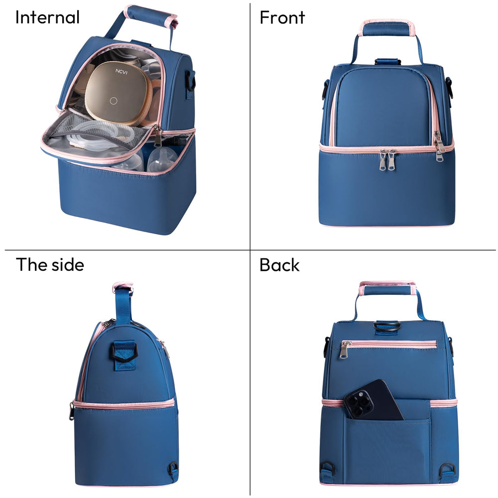 NCVI double-layer design keeps milk and accessories neatly organized.