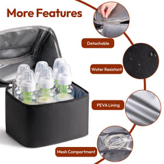 NCVI Breastmilk Cooler Bag with two ice packs included for milk transport