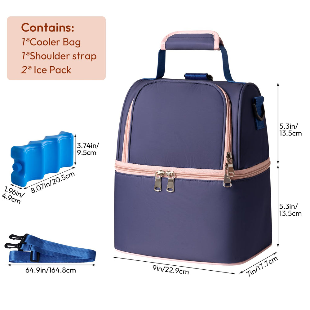 NCVI Breastmilk Cooler Bag waterproof exterior and easy-clean interior.
