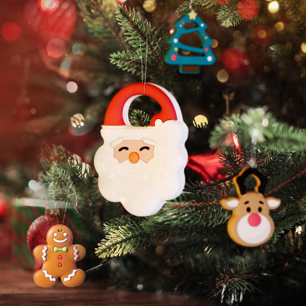 NCVI Christmas Teether packaging gift box emphasizes ready-to-gift presentation