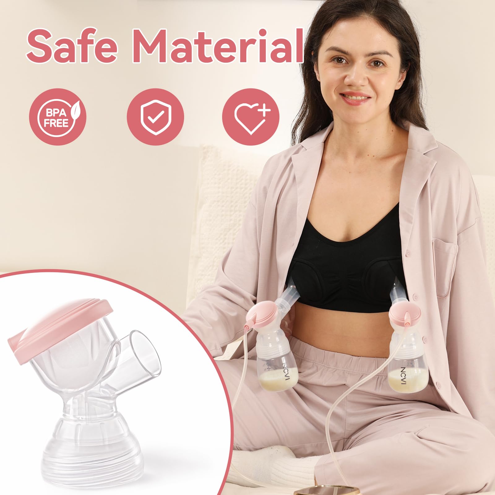 NCVI connector upper cover close-up highlighting reliable seal and easy cleanup