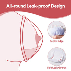 NCVI pads on bra show secure fit with dual adhesive strips