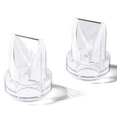 NCVI duckbill valves 2-pack closeup showing soft silicone seal for safe pumping