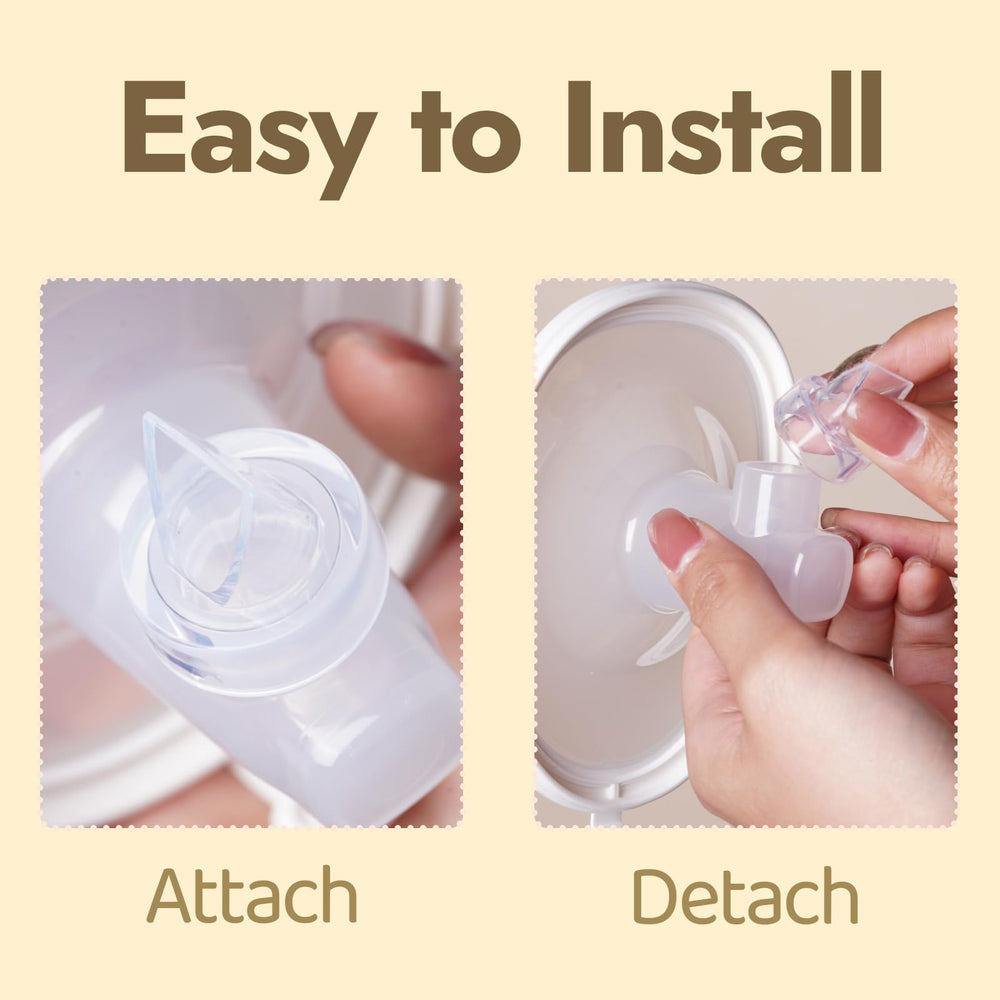 NCVI easy-clean duckbill valve designed for hygienic cleaning between uses.